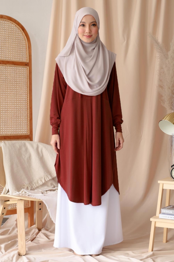 Fateeha Blouse - Brick